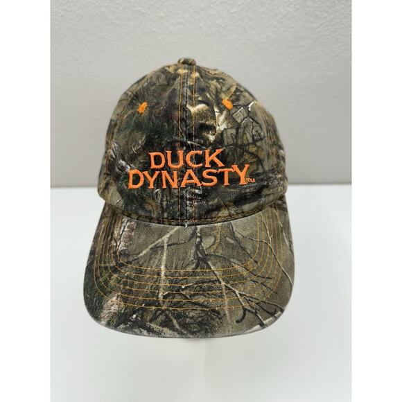 Outdoor Cap A&E Duck Dynasty Baseball Hat Camo with Orange Logo Adjustable - Picture 1 of 10